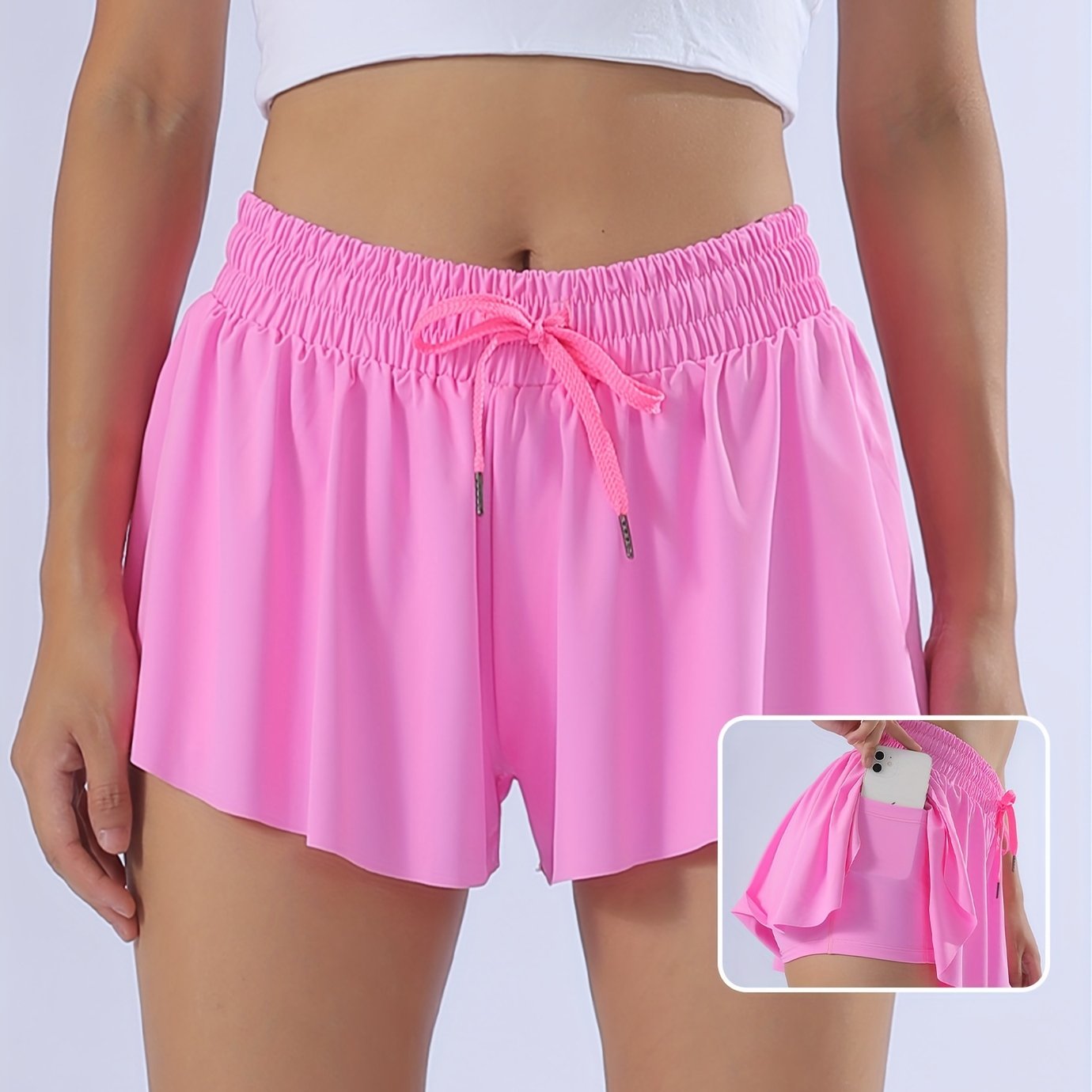 Flowy Athletic Shorts for Women Gym Yoga Workout Running Tennis Skirt Comfy Skort Lounge Cute Clothes Casual Summer with pocket