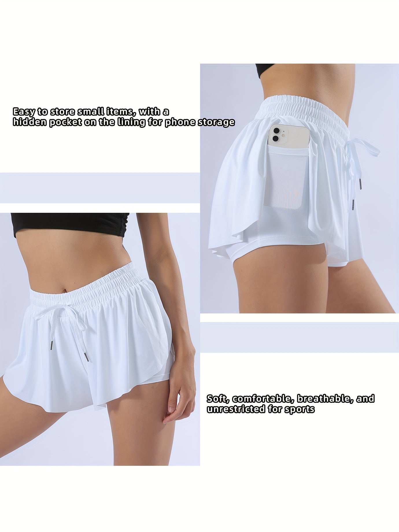 Flowy Athletic Shorts for Women Gym Yoga Workout Running Tennis Skirt Comfy Skort Lounge Cute Clothes Casual Summer with pocket